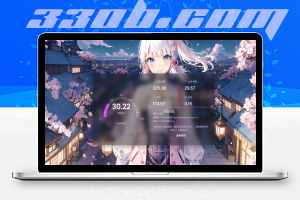 二开好看的服务器测速页HTML源码-330B模板网