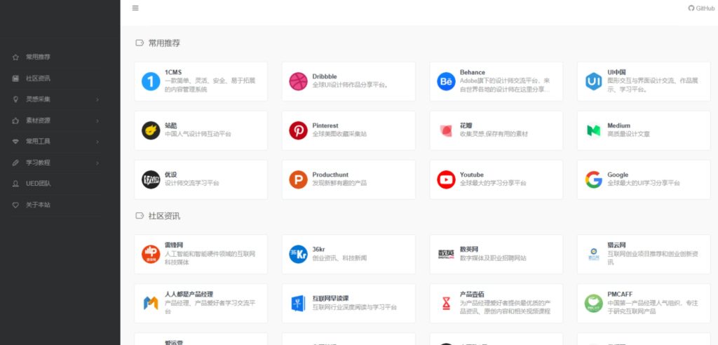 图片[1]-自适应网址导航，支持二级栏目分类，前台界面美观清爽-330B模板网