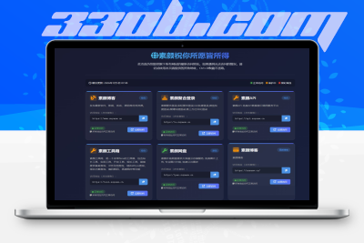 网络收集的一款个人主页永久发布页源码-330B模板网