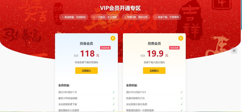 图片[1]-wodpress子比主题VIP开通页-330B模板网