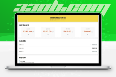 最新黄金价格消息推送单页源码-330B模板网